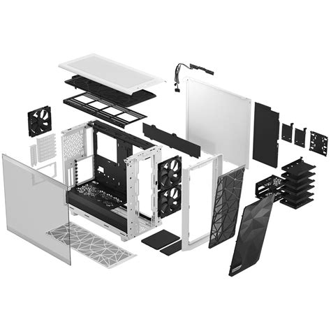 Buy Fractal Design Meshify White Tg Clear Tint Fd C Mes A Pc