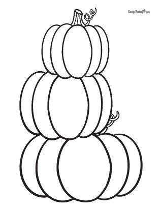 Three Pumpkins Stacked On Top Of Each Other