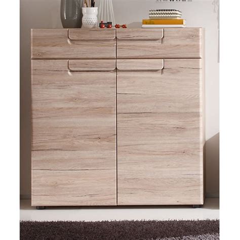 Serpens Shoe Storage Cabinet In Artisan Oak And White Furniture In