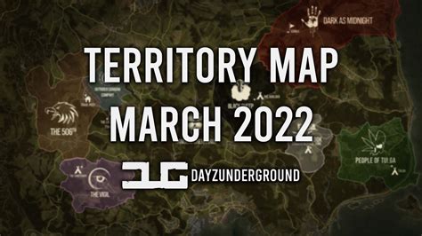 DUG Territory And POI Map March 2022 DayzUnderground