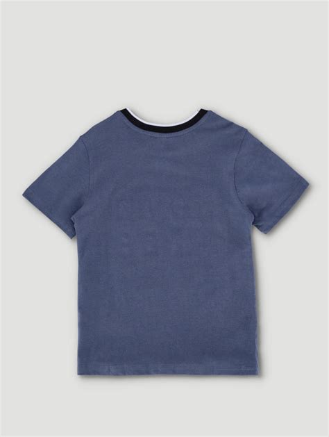 Pre Boys Game Mode Stripe Rib Tee Blue Edgars