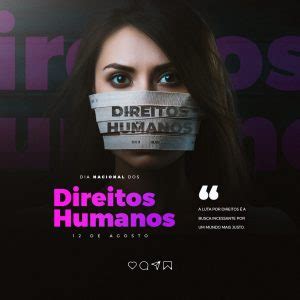 Dia Nacional Dos Direitos Humanos De Agosto Social Media Psd