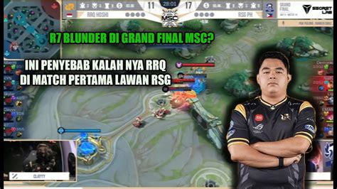 BLUNDER FATAL R7 DI MATCH PERTAMA MSC GRAND FINAL RRQ Vs RSG PH YouTube