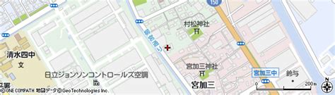 静岡県静岡市清水区村松334の地図 住所一覧検索｜地図マピオン