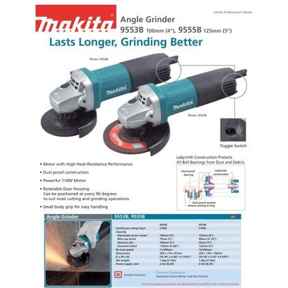 Jual Mesin Gerinda Tangan Makita B B Angle Grinder Inch