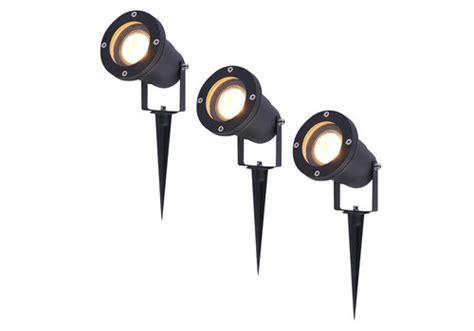 Led Garden Spike Light Black Sydney Aluminium 5w 2700k Ip65