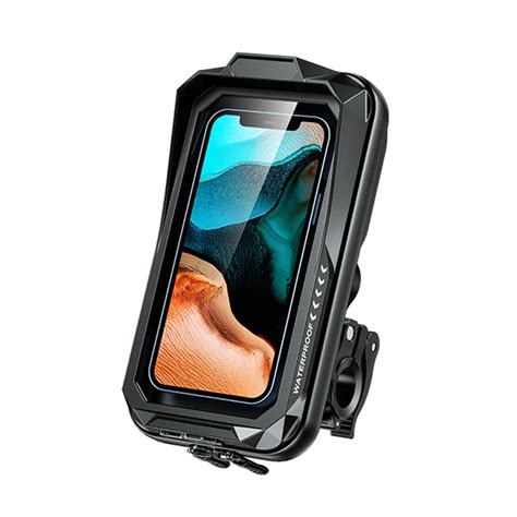 Motorcycle Phone Holder Support Moto Bicycle Waterproof Case Handlebar