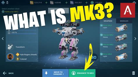 War Robots MK3 Upgrade Explained MK3 Robots Weapons Gameplay WR