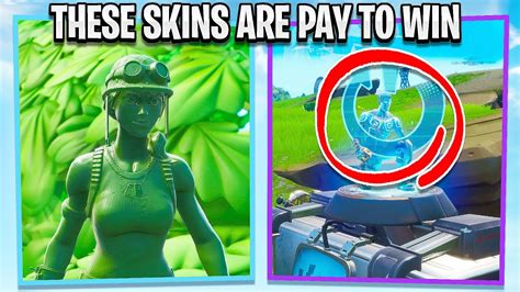 12 Fortnite Skins That Are Pay To Win Youtube