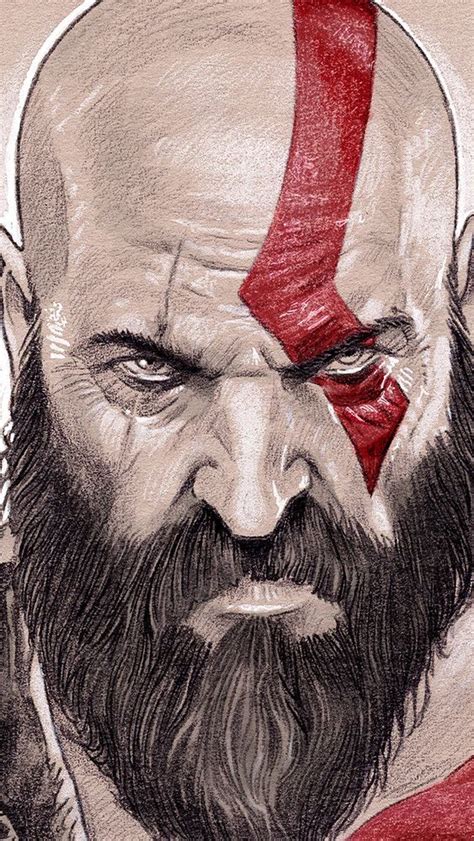 Artstation God Of War Ruiz Burgos Kratos God Of War Kratos Desenho Desenhos Realistas