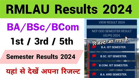 Rmlau Result Kaise Dekhe Avadh University Result How To