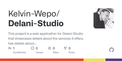 Github Kelvin Wepo Delani Studio This Project Is A Web Application