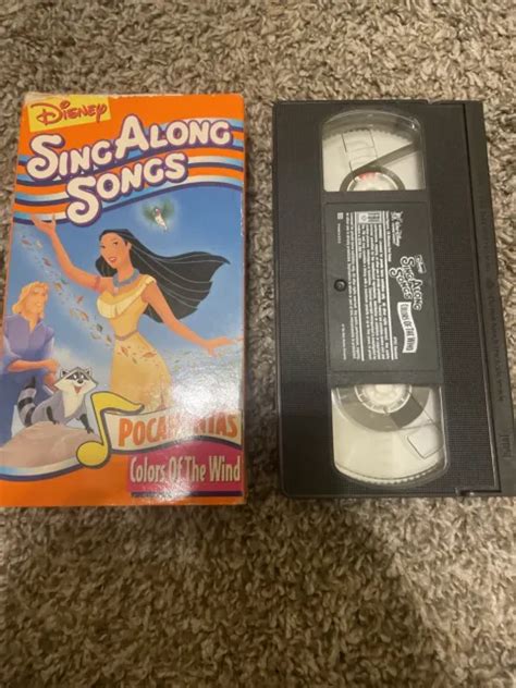 DISNEYS SING ALONG Songs Pocahontas Colors Of The Wind VHS 1995