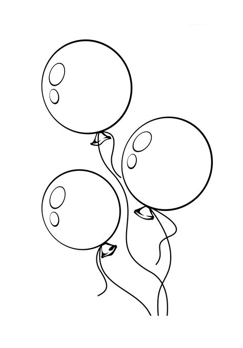 Balloon Patterns Coloring Page