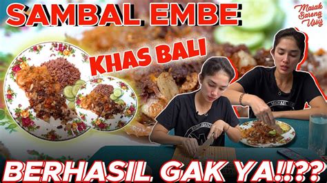 CHALLENGE MASAK SAMBAL EMBE USSY KANGEN MASAKAN BALI YouTube