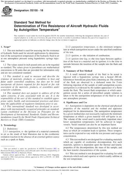 Astm D Standard Test Method For Determination Of Fire