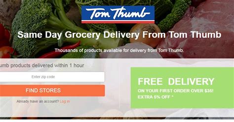 Tom Thumb Grocery Delivery: Know the Reasons to Rely on Tom Thumb ...