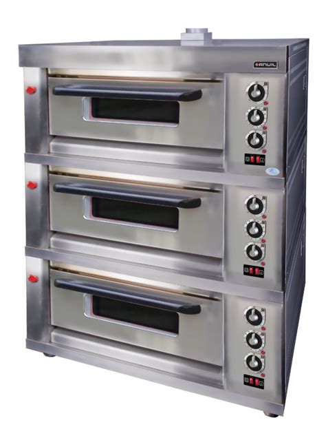 Deck Oven Anvil Gas Tray Triple Bce Foodservice Equipment