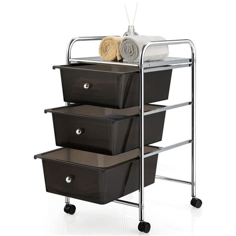 Buy GOFLAME 3 Drawer Storage Cart Rolling Storage Drawer Organizer