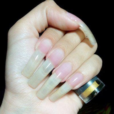 Secretnailgarden Unghielunghe Curved Nails Natural Nails Long