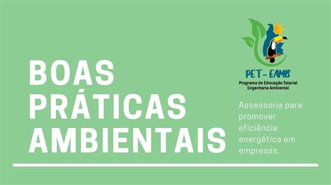 Boas Práticas Ambientais Para A Promoção De EficiÊncia EnergÉtica Em