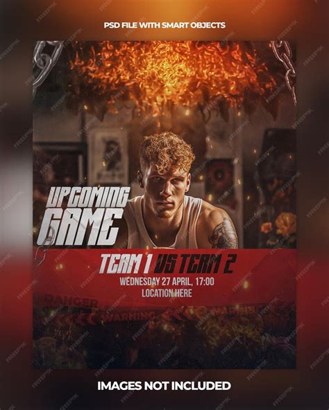 Premium Psd Game Day Psd Template Sports Event Flyer Design