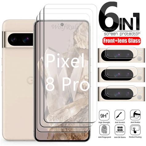 6 En 1 Pour Google Pixel 8 Pro Verre Pour Google Pixel 8 Verre Tremp 9H