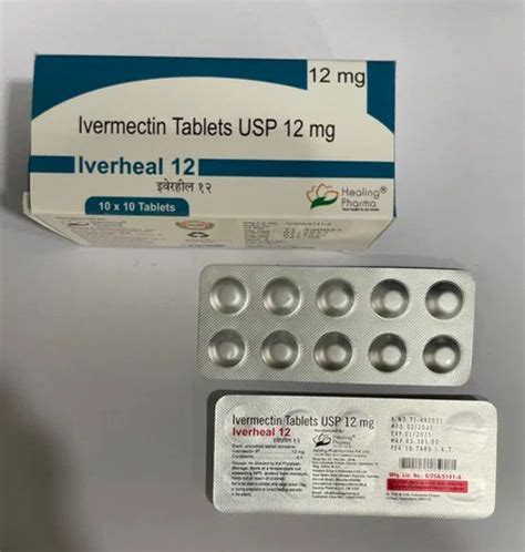 Iverheal Ivermectin 3mg 6mg And 12mg Tablet At Rs 139strip Of 10