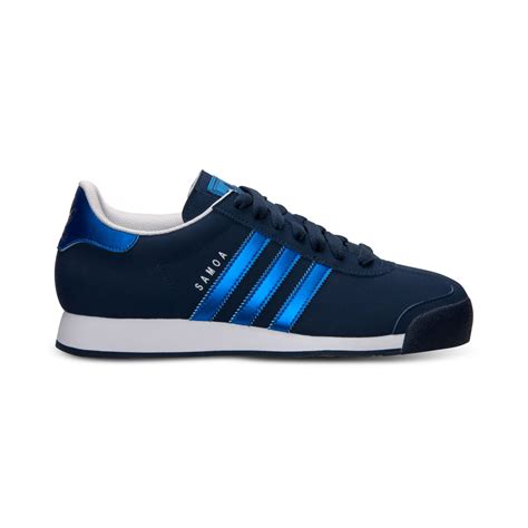 adidas Men'S Samoa Casual Sneakers From Finish Line in Navy/Blue/White (Blue) for Men - Lyst