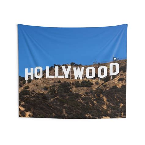 Hollywood Sign Tapestry Banner Flag Poster Room Decor Boys Etsy