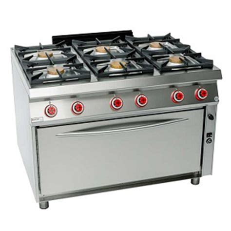 COCINA 6 FUEGOS CON HORNO MAXI GAS Serie 700 único Zinco