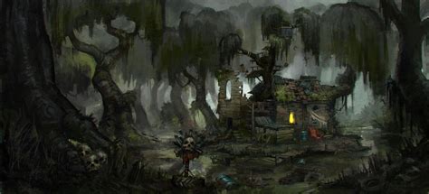 Artstation Swamp House Agata Chamera Witch Cottage Swamp Theme Swamp