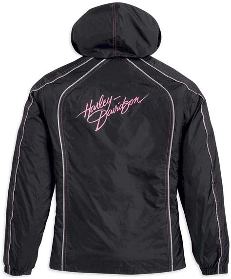 Amazon Harley Davidson Women S Pink Label Rain Suit Gear Black