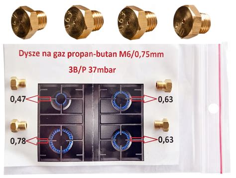 Dysze Gaz Propan Butan Kuchenki P Yty Gazowej Amica Mastercook Beko