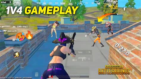 Fastest Clutches 🔥1v4 Gameplay Solo Vs Squad Pubg Mobile Lite