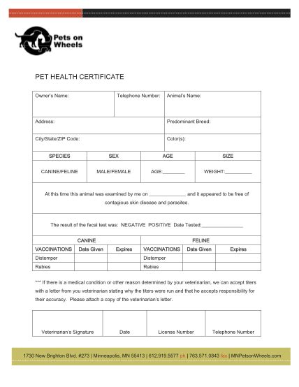 27 Veterinary Forms Templates Free Free To Edit Download And Print