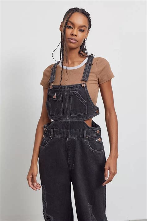 BDG Cutout Baggy Denim Overall In 2022 Overalls Denim Overalls Bdg