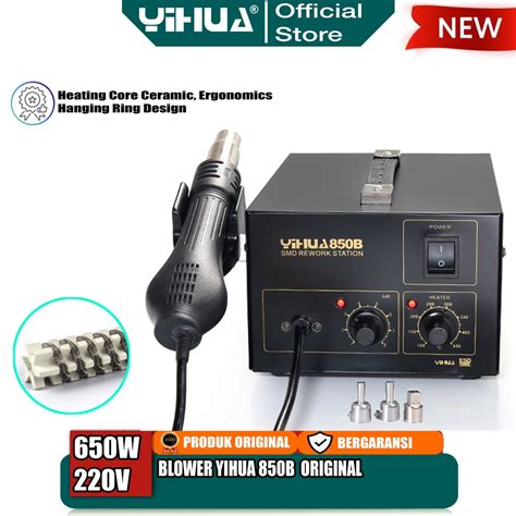 Jual Yihua B Blower Solder Uap Analog Hot Air Gun Smd Rework