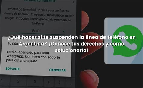 Qué hacer si te suspenden la línea de teléfono en Argentina Conoce