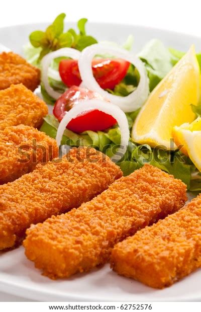 Fried Fish Fingers Stock Photo 62752576 Shutterstock