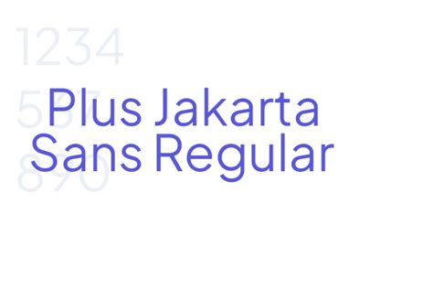 Plus Jakarta Sans Regular - Font Free Download Now