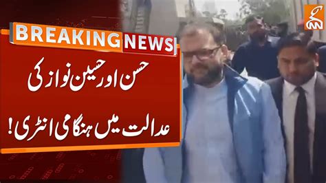 Hussain And Hassan Nawaz Reached At Court Breaking News Gnn Youtube