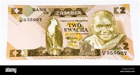 2 Zambian Kwach Bank Note Zambian Kwacha Is The National Currency Of