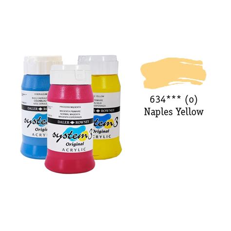 Daler Rowney System Original Akrilik Boya Ml Naples Yellow