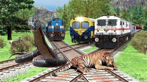 Three Trains Vs Anaconda Vs Tiger Stops The Train Train Simulator