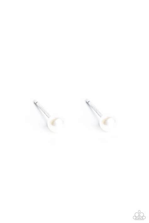 Paparazzi Dainty Details White Pearl Earrings Carasshop