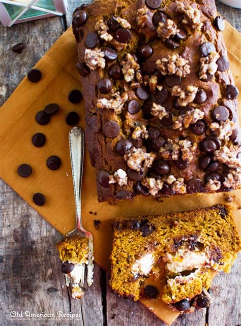 Chocolate Chip Pumpkin Bread Old American Recipes