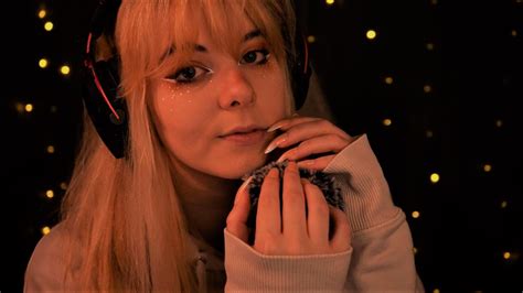 ASMR Breathy Close Up Cupped Whispering Fluffy Mic Scratching