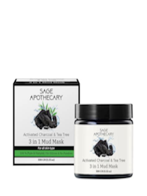 Buy Sage Apothecary Black Activated Charcoal And Tea Tree 3 In 1 Mud Mask