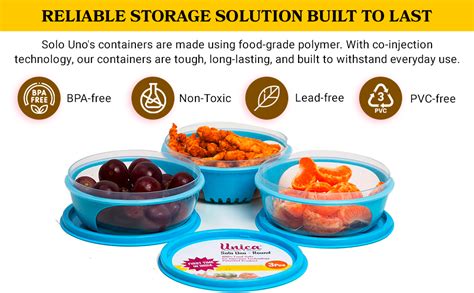 Amazon Unica Round Containers With Lids Microwavable Airtight